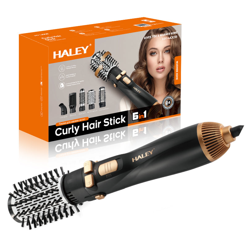HALEY Hot Air Brush 6-in-1 Hair Styler